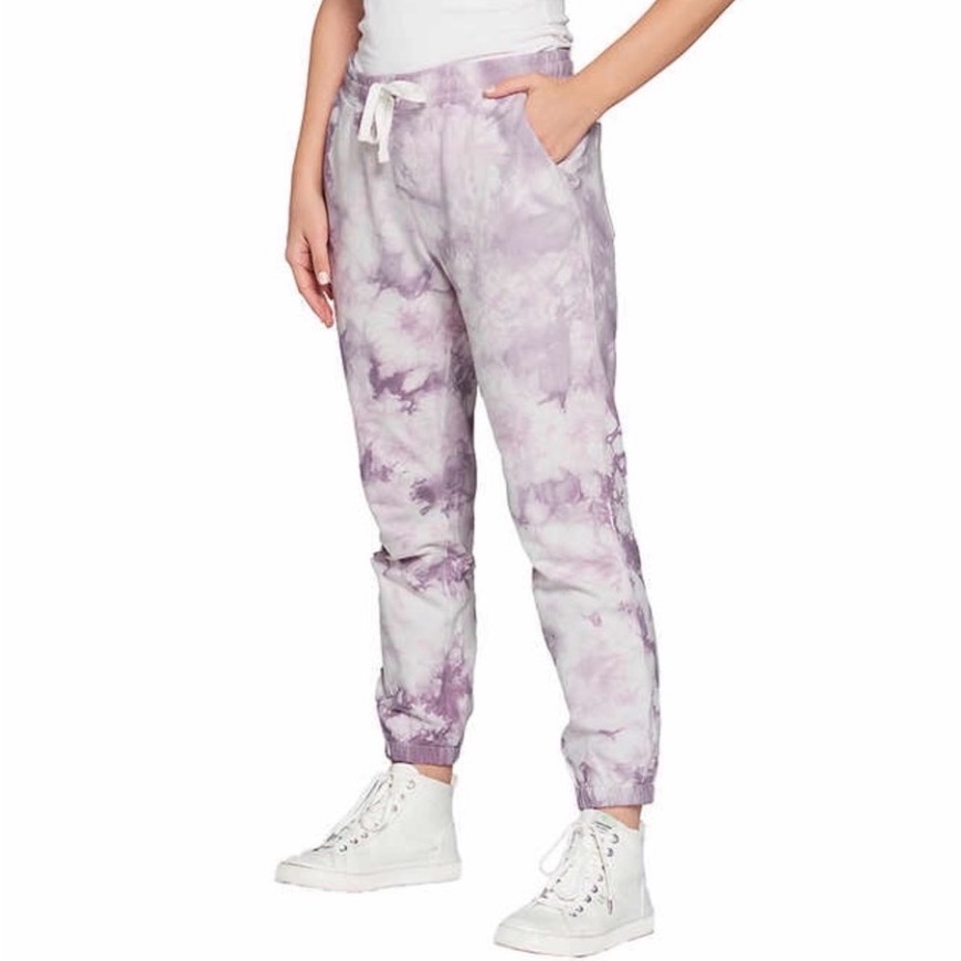 Mauby Women's Purple Tie-Dye Jogger Sweat Pants. Size S